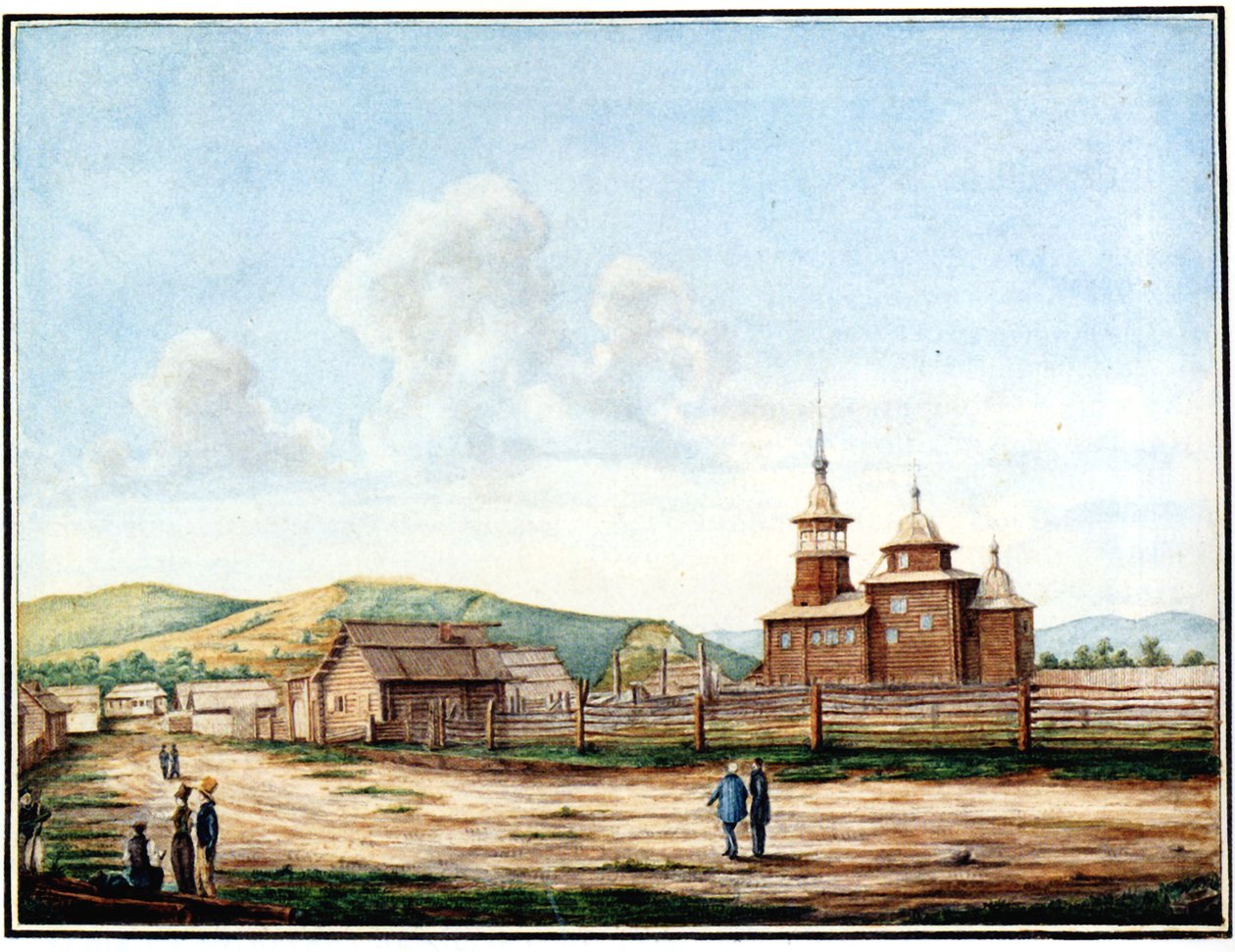 Kyrkan i Chita, 1829-1839 av Nikolai Alexandrovich Bestuzhev