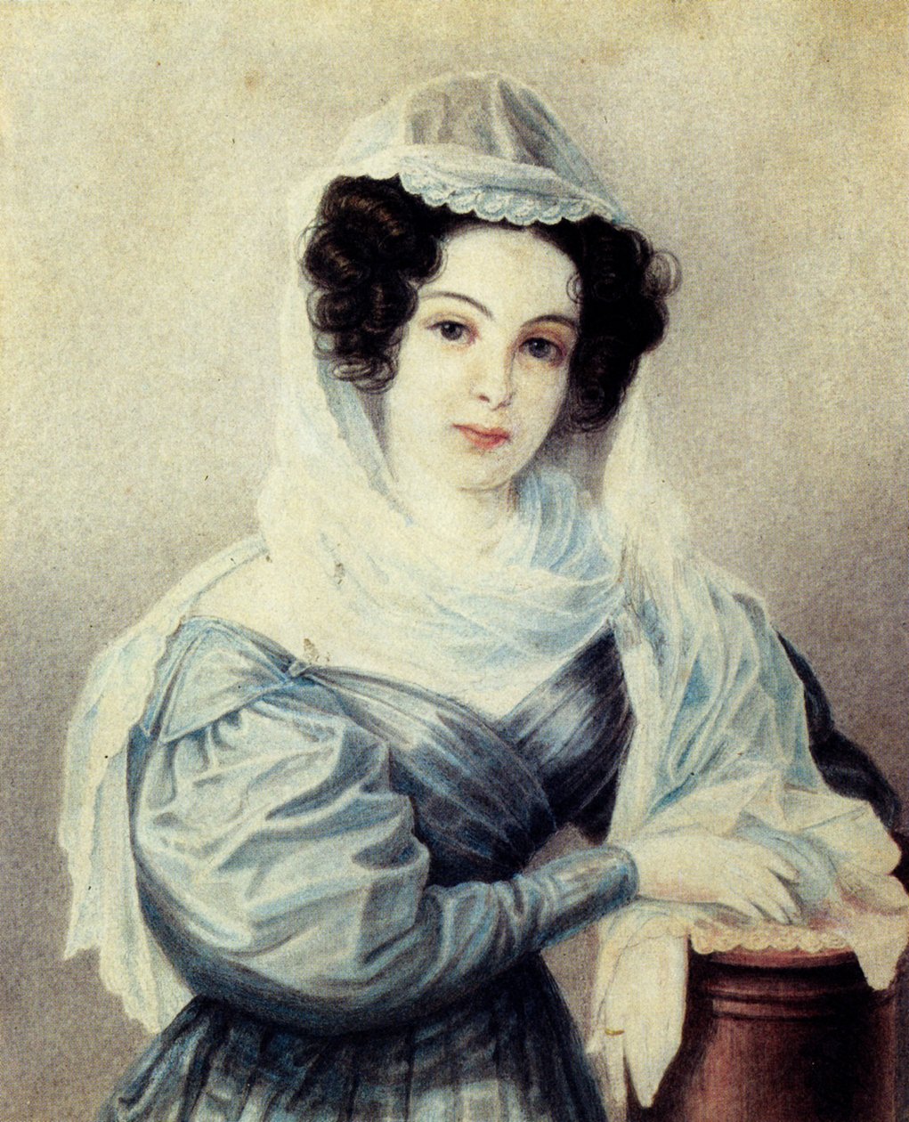 Porträtt av Camilla Ivseva Le Danti: 1908-19, fru till December Vasily Ivsev, 18 av Nikolai Alexandrovich Bestuzhev