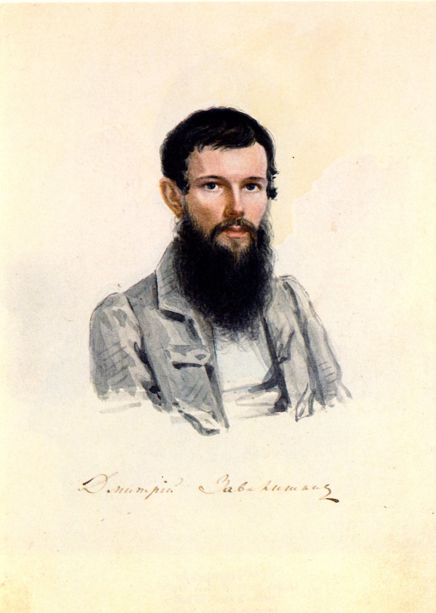 Porträtt av Decembrist Dmitry Zavalishin 1804-1892, 1839 av Nikolai Alexandrovich Bestuzhev