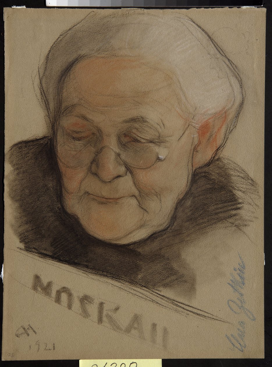 Porträtt av Clara Zetkin (född Eisneer av Nikolai Andreevich Andreev