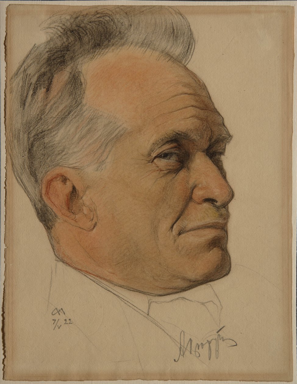 Porträtt av Alexander Dmitrievich Tsiurupa 1870-1928, 1922 av Nikolai Andreevich Andreev