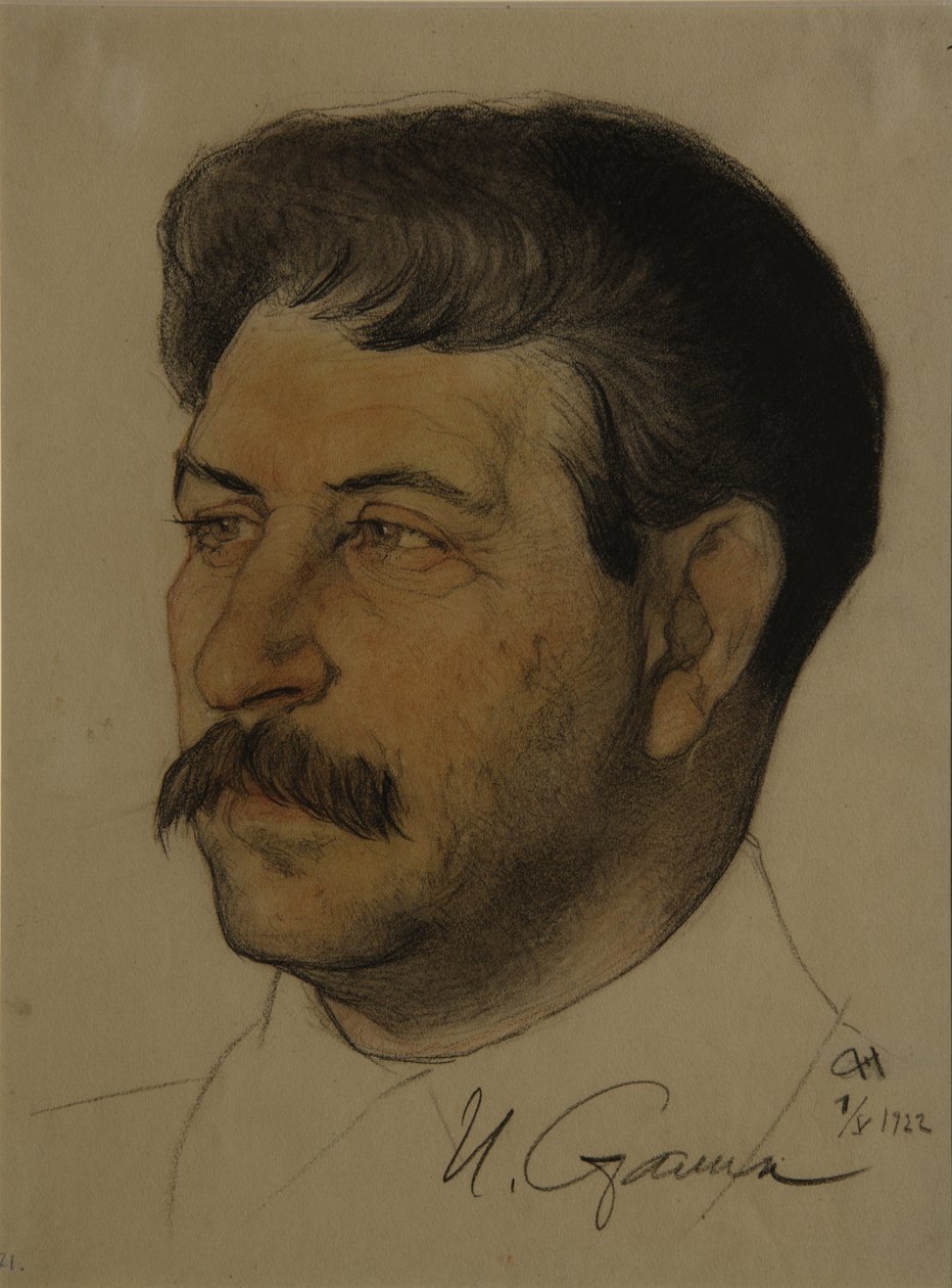 Porträtt av Josef Stalin 1879-1953, 1922 av Nikolai Andreevich Andreev