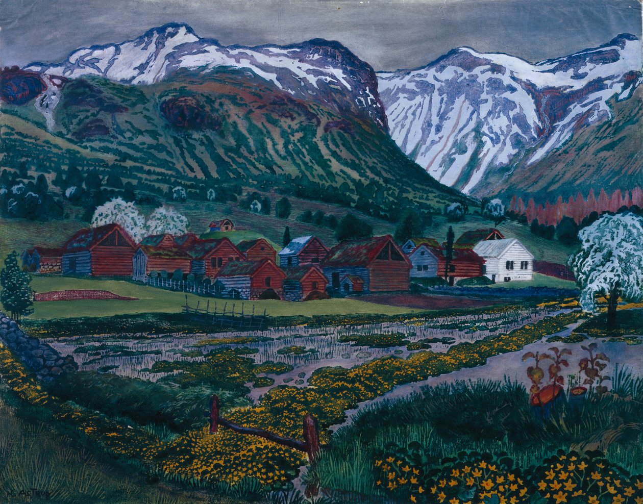 Smörblommakväll av Nikolai Astrup