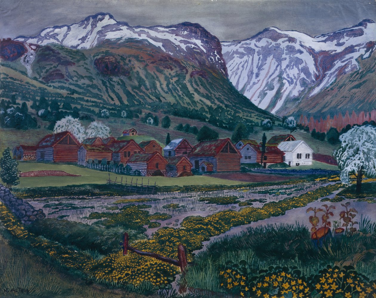 Smörblommakväll av Nikolai Astrup
