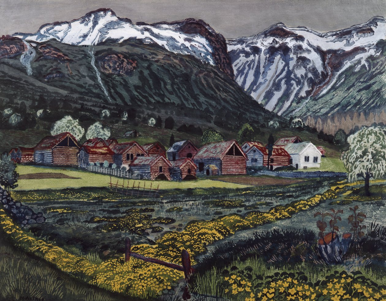 Smörblommakväll av Nikolai Astrup
