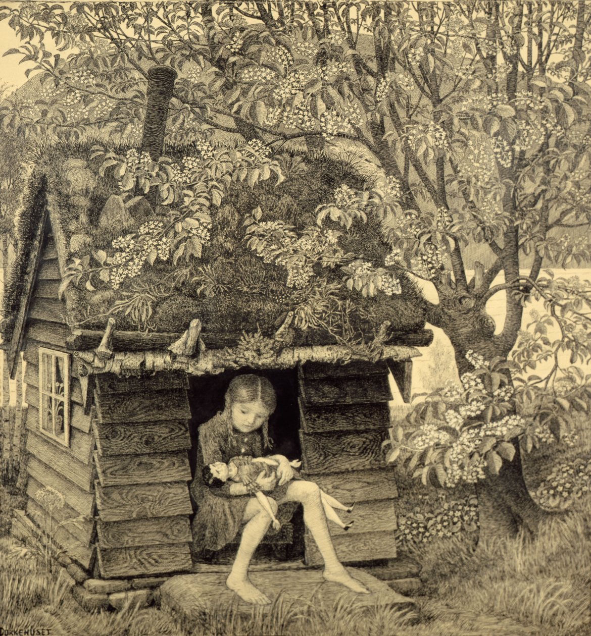 Dockhus av Nikolai Astrup