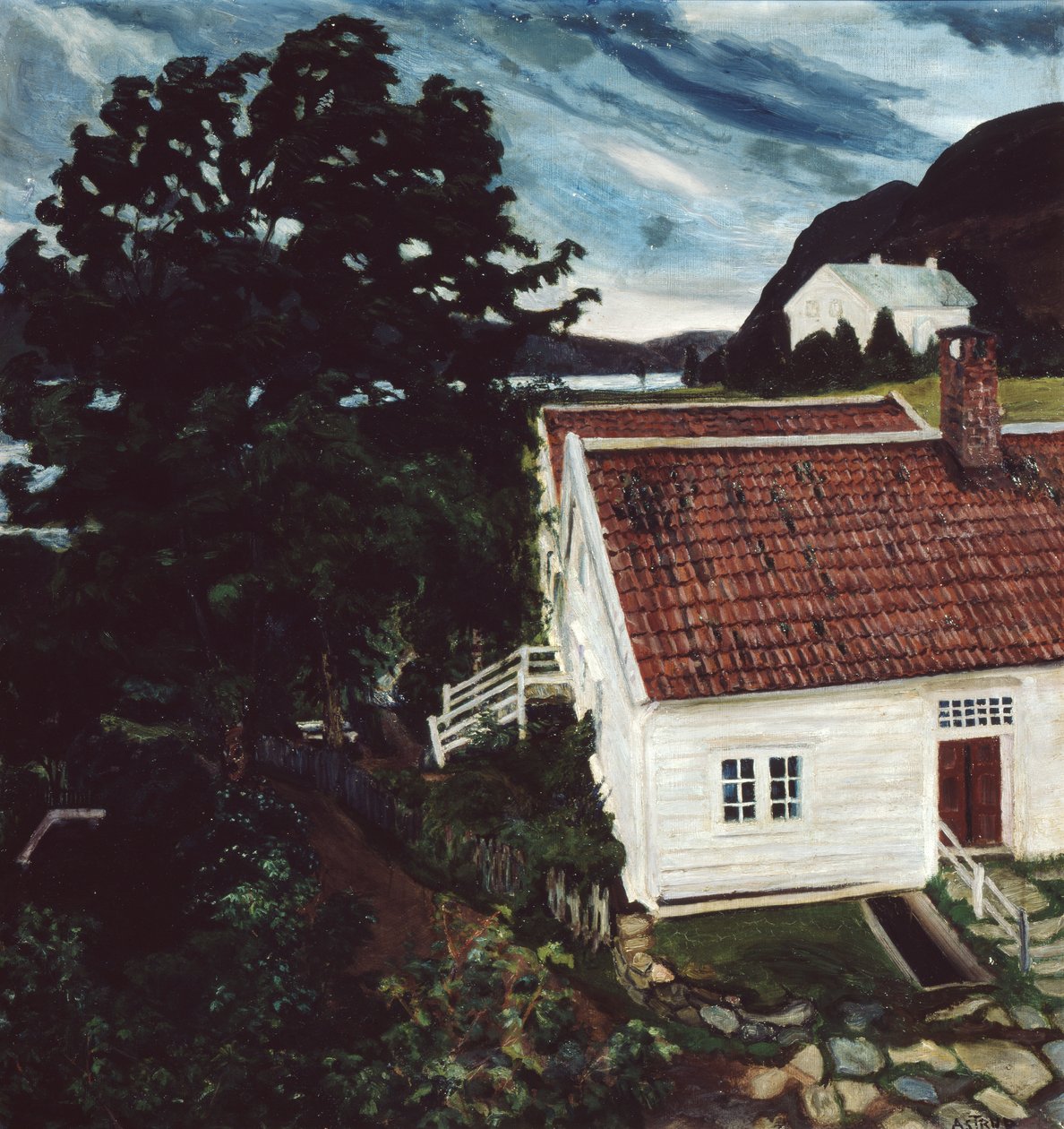 Jolster, nytt och gammalt prästgård av Nikolai Astrup