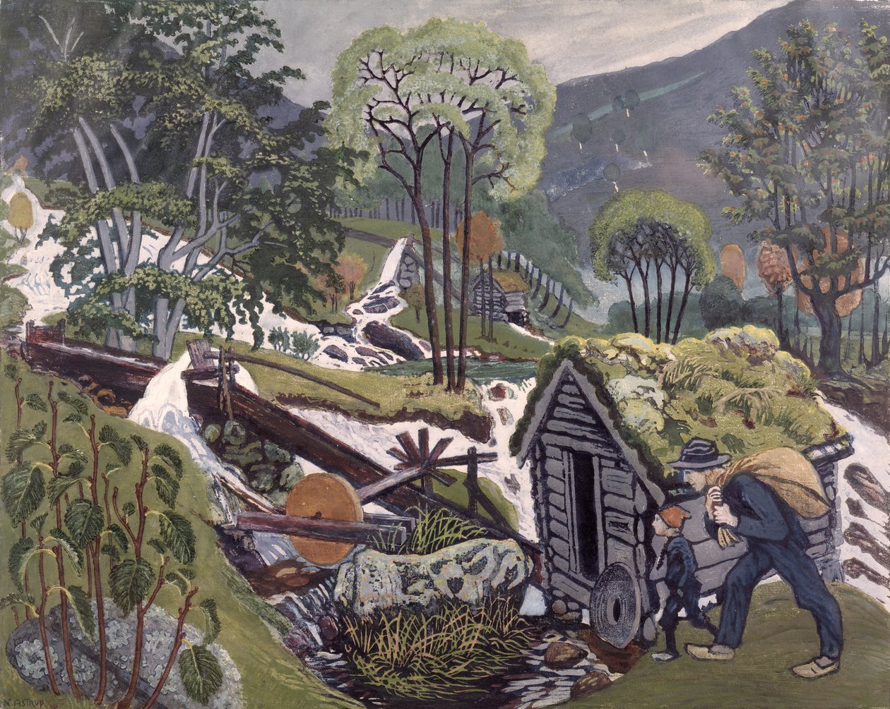Kvennagong vatten av Nikolai Astrup