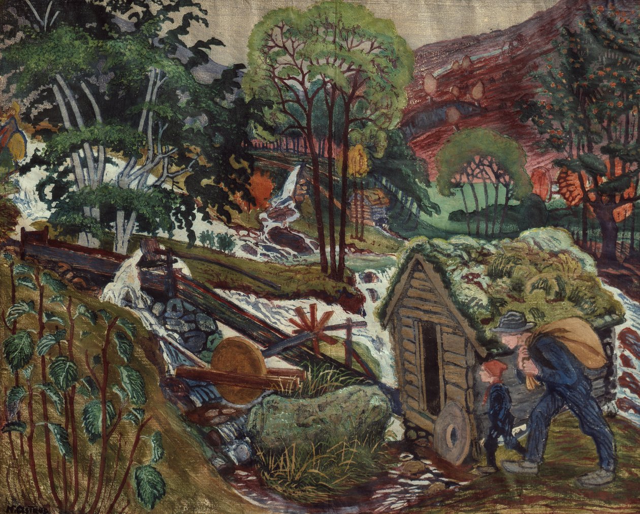 Kvennagongs vatten av Nikolai Astrup