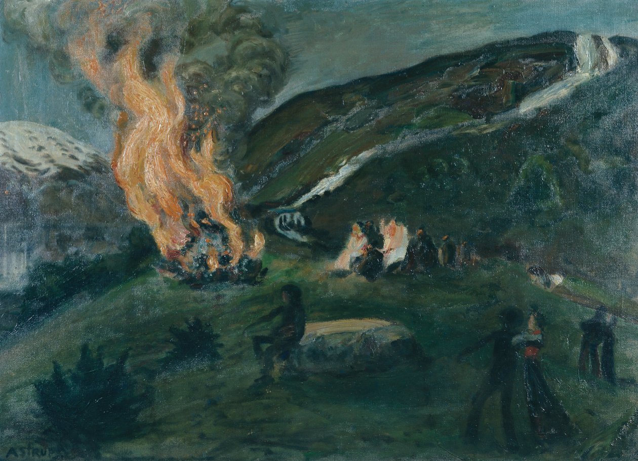Midsommarbrasa av Nikolai Astrup