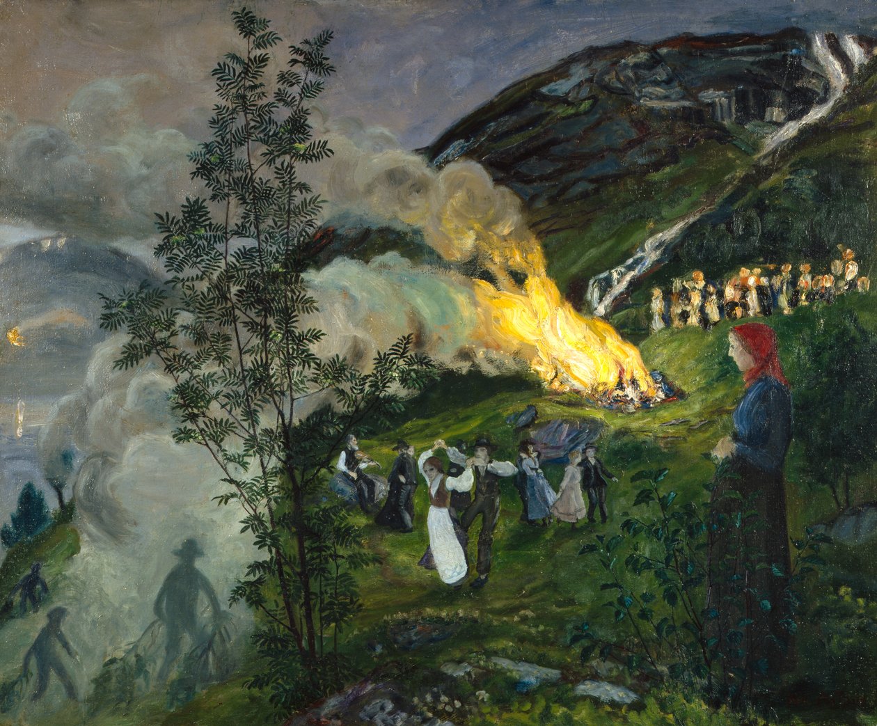 Midsommarbrasa av Nikolai Astrup