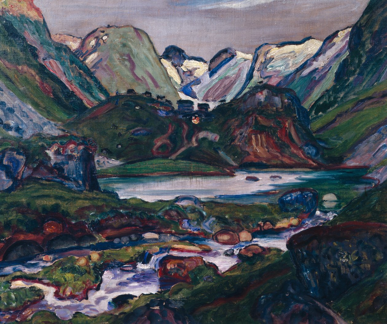 Mirages (målning) av Nikolai Astrup