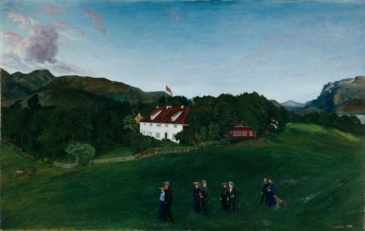 Svanøe säteri, c.1904 av Nikolai Astrup