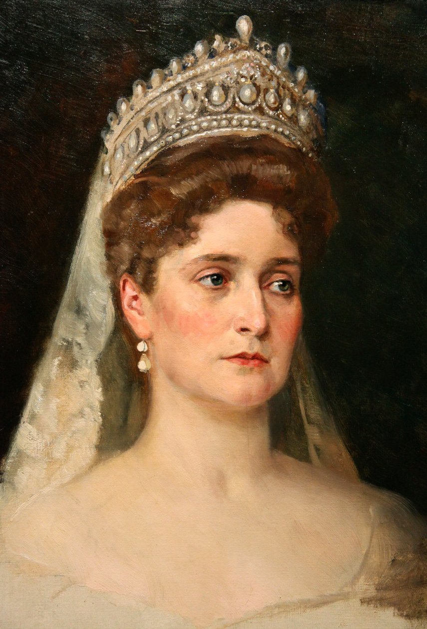 "Porträtt av kejsarinnan Alexandra Feodorovna", 1907 av Nikolai Bodarevsky