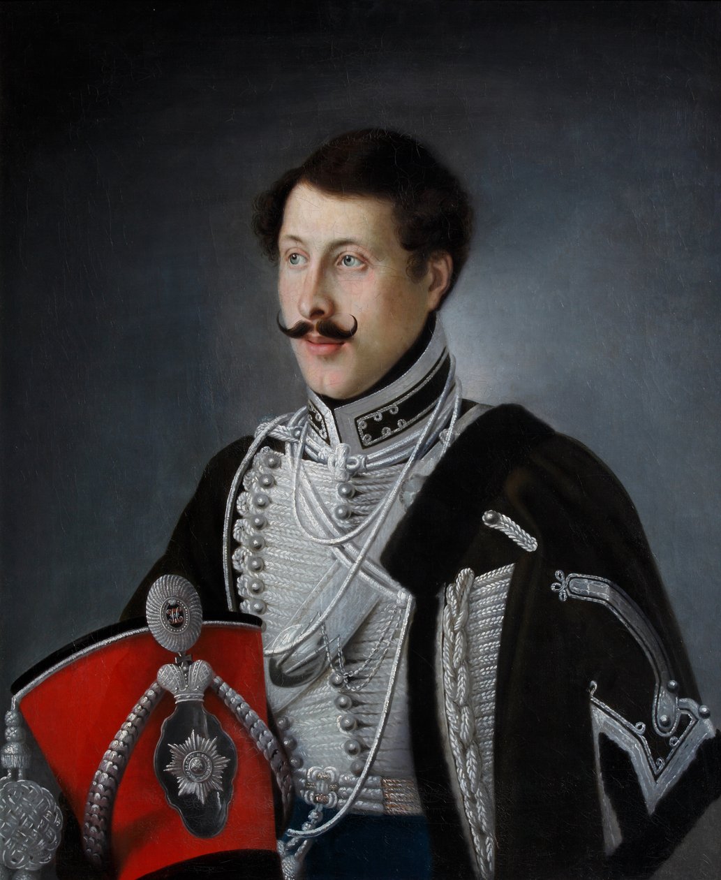 Porträtt av Vasilij Pavlovich Golovin 1805-1846, 1827 av Nikolai Dmitrievich Mylnikov