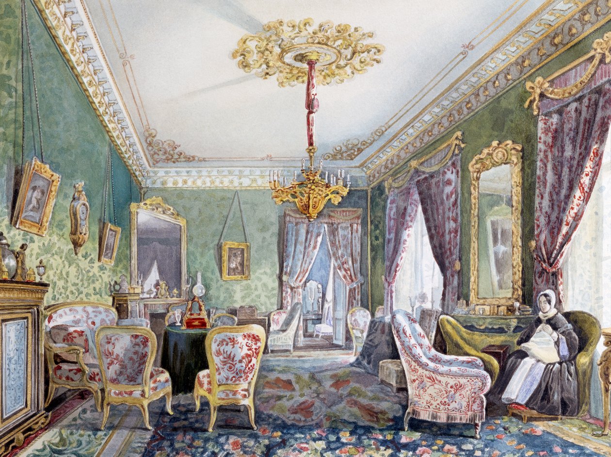 Heminredning i St Petersburg av Nikolai Ivanovich Tichobrazov