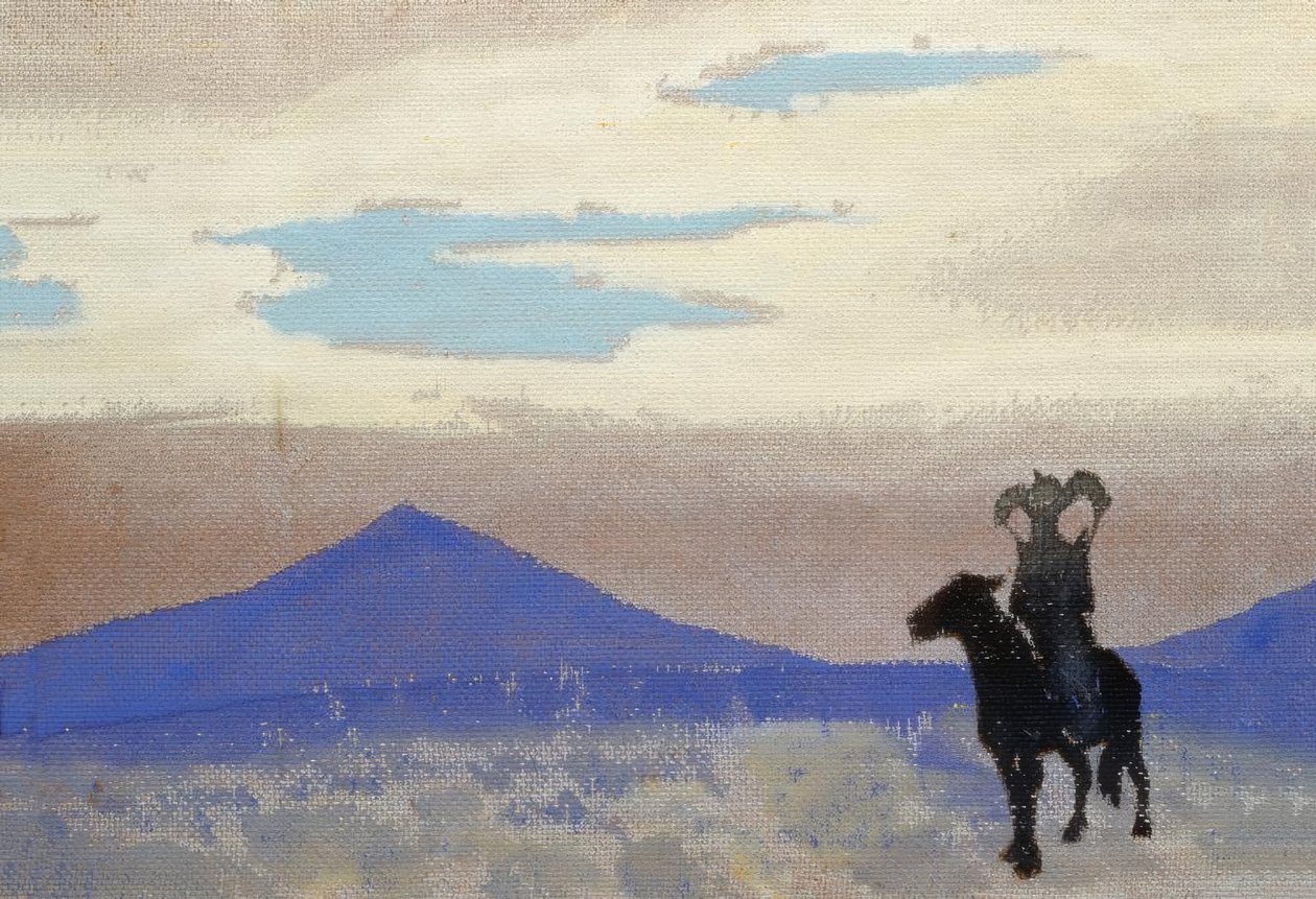 Djingis Khans mor / målning av N.K. Roerich av Nikolai Konstantinowitsch Roerich