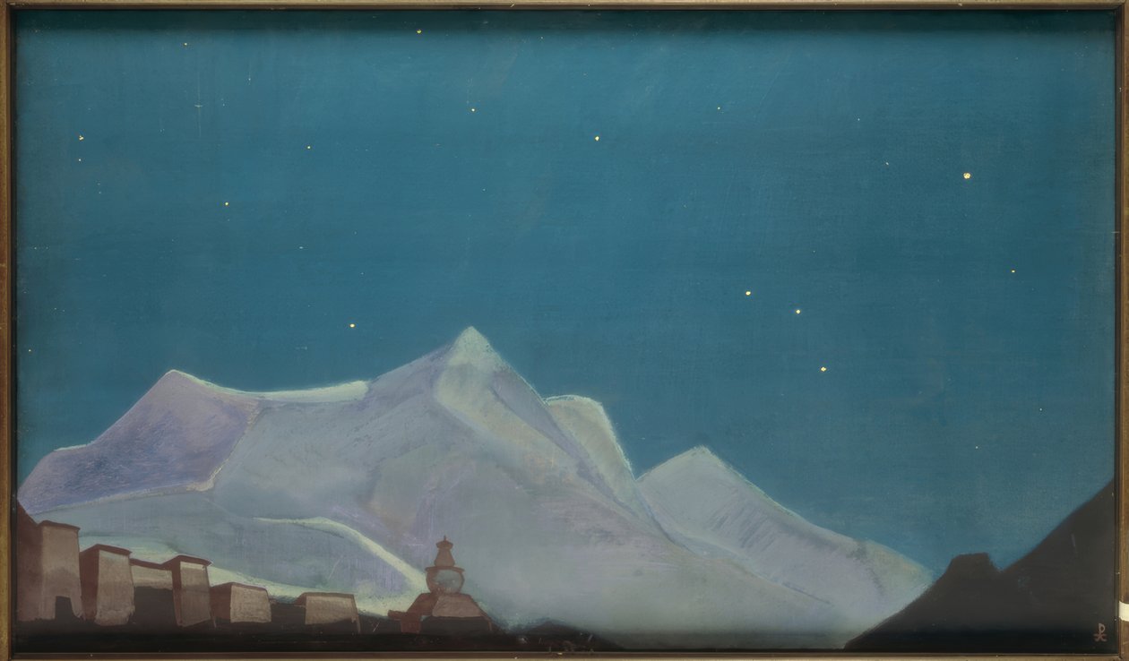 Hemis, kloster / målning av N.K. Roerich av Nikolai Konstantinowitsch Roerich