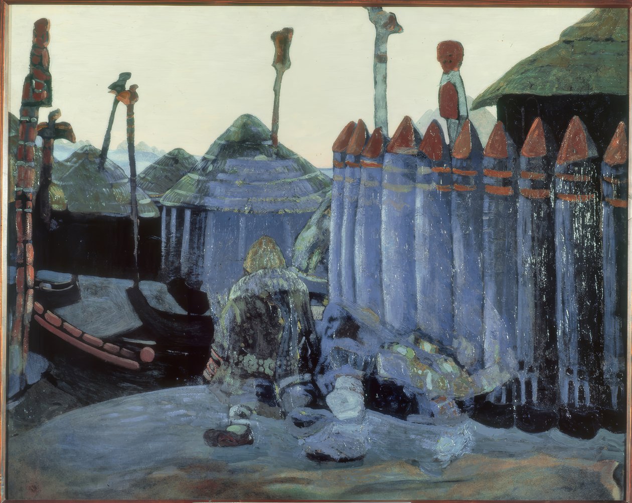N.K. Roerich, hedniskt tempel av Nikolai Konstantinowitsch Roerich