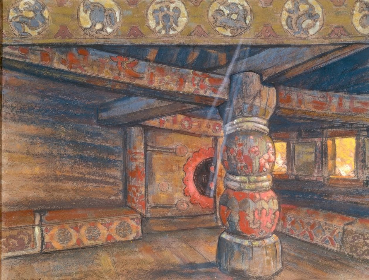 Yaroslavnas rum av Nikolai Konstantinowitsch Roerich