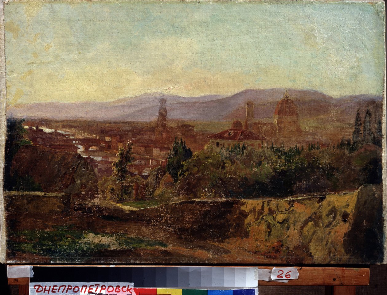Florens (Italien) (Florens). Målning av Nikolai Nikolayevich Ge (Gay) (1831-1894), olja på duk av Nikolai Nikolajevitch Gay