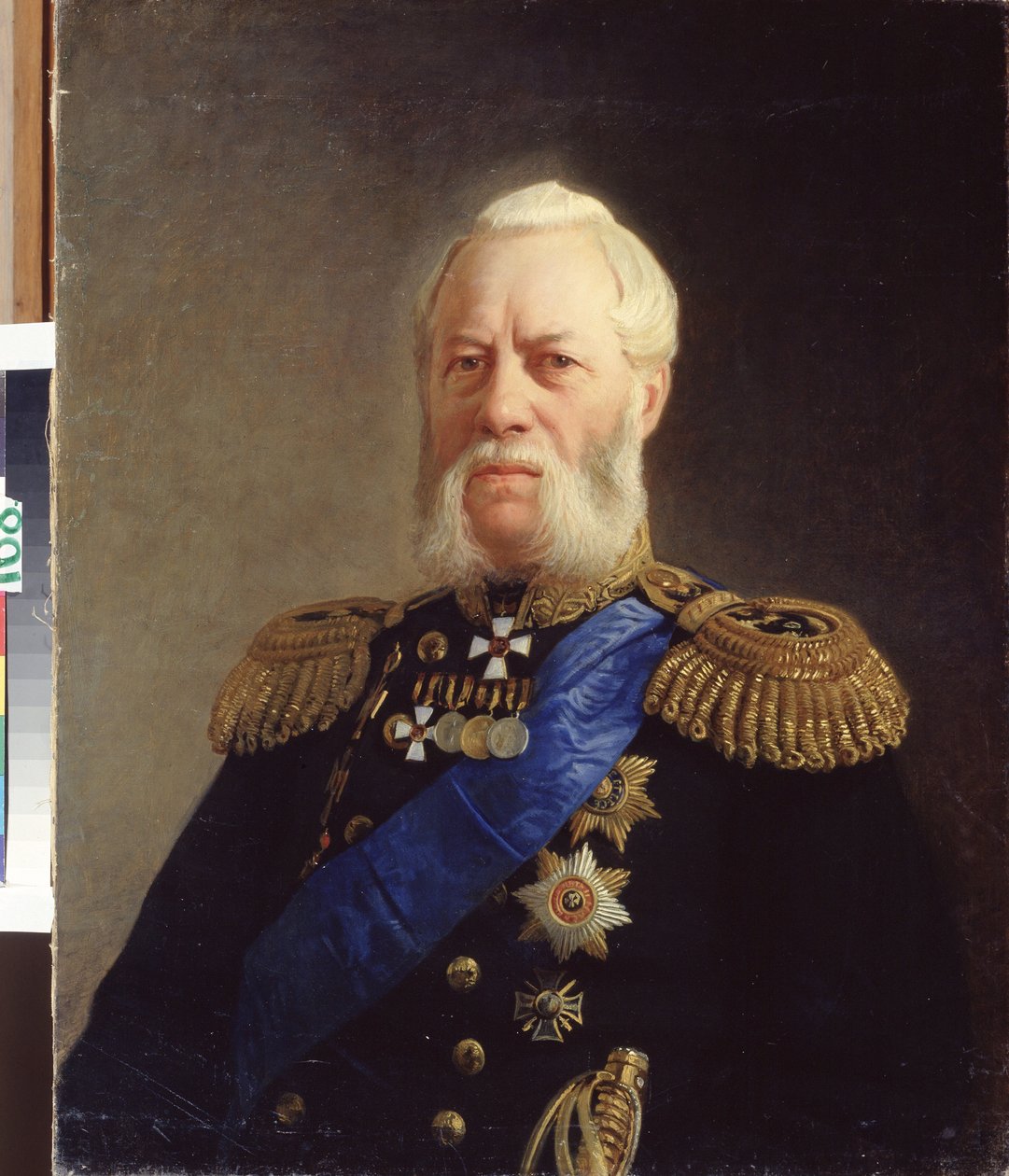 ""Porträtt av amiral Alexander Panfilov (1808-1874)"" Målning av Nikolai Nikolayevich Ge (gay) (1831-1894) 1871 State Central Navy Museum Saint Petersburg av Nikolai Nikolajevitch Gay