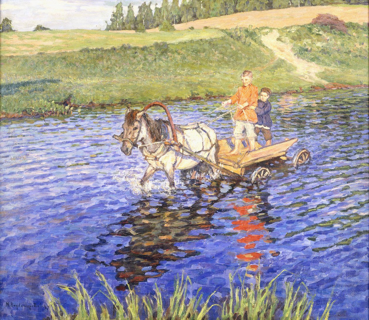 Korsar floden av Nikolai Petrovich Bogdanov Belsky
