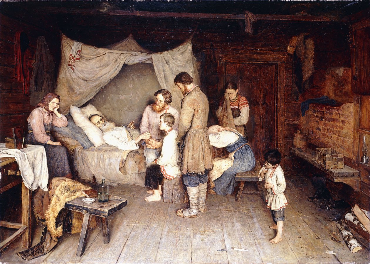Farväl av Nikolai Petrovich Bogdanov Belsky