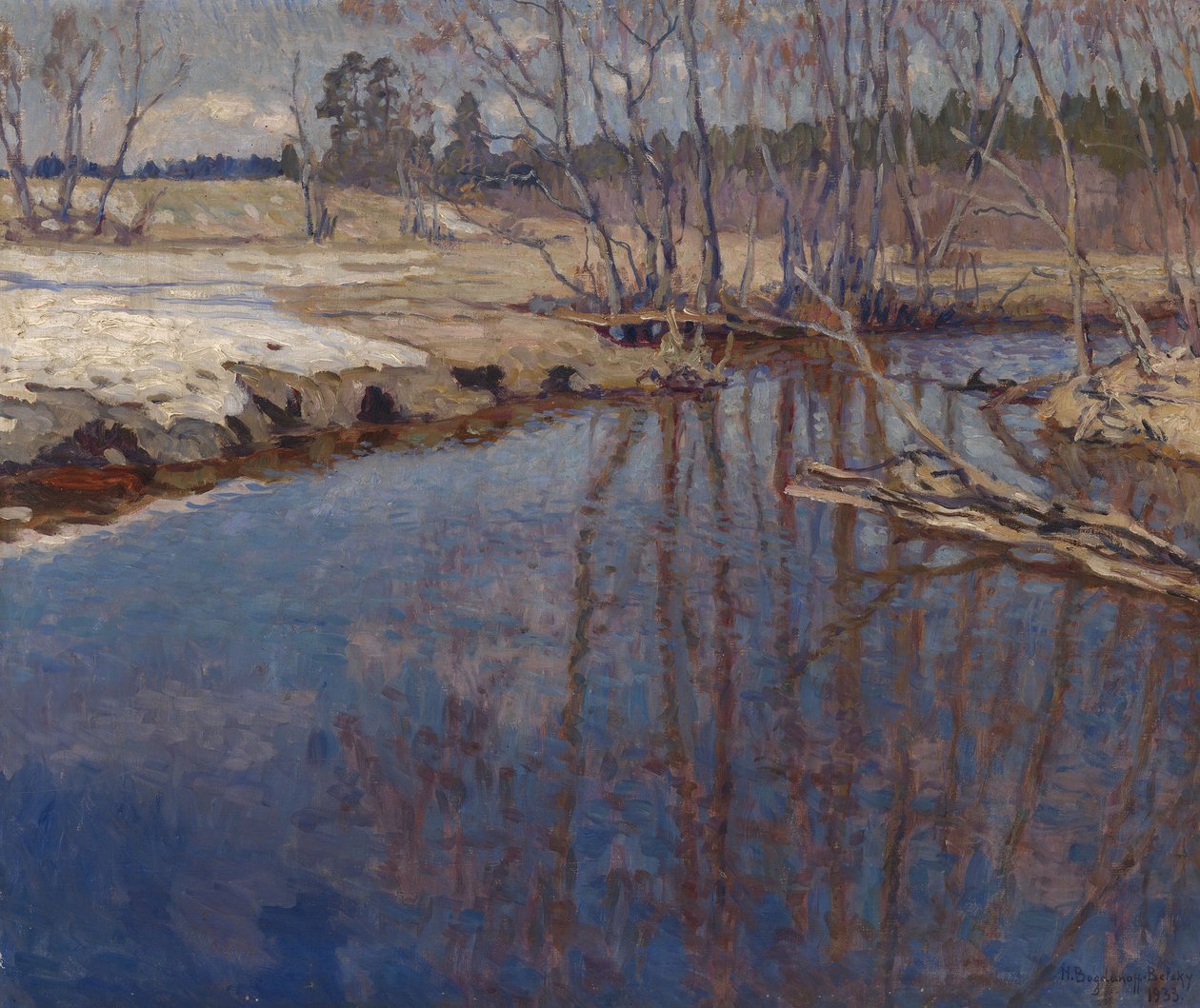 Meltwater, 1933 av Nikolai Petrovich Bogdanov Belsky