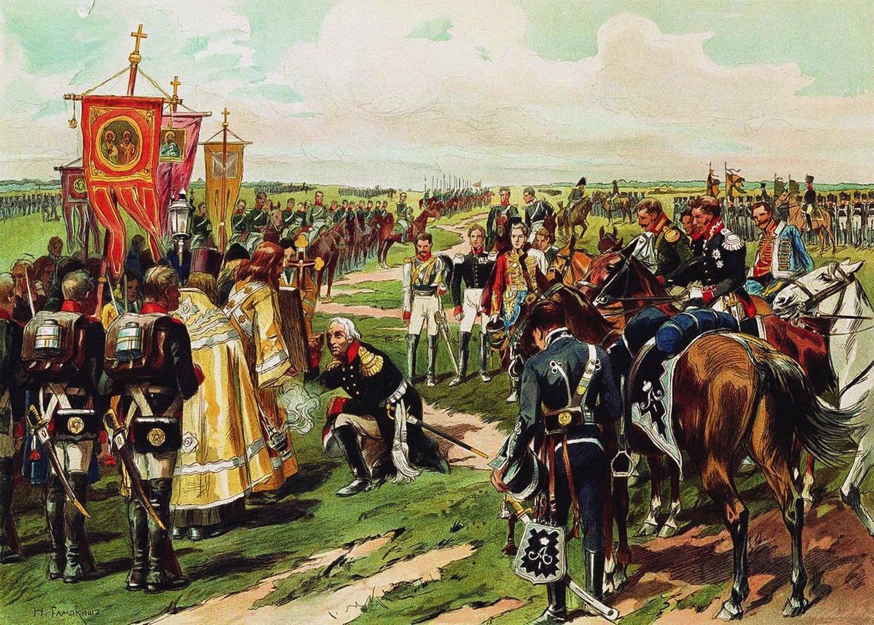 Marschall Mikhail Kutuzov före slaget vid Borodino, 1912 av Nikolai Semyonovich Samokish