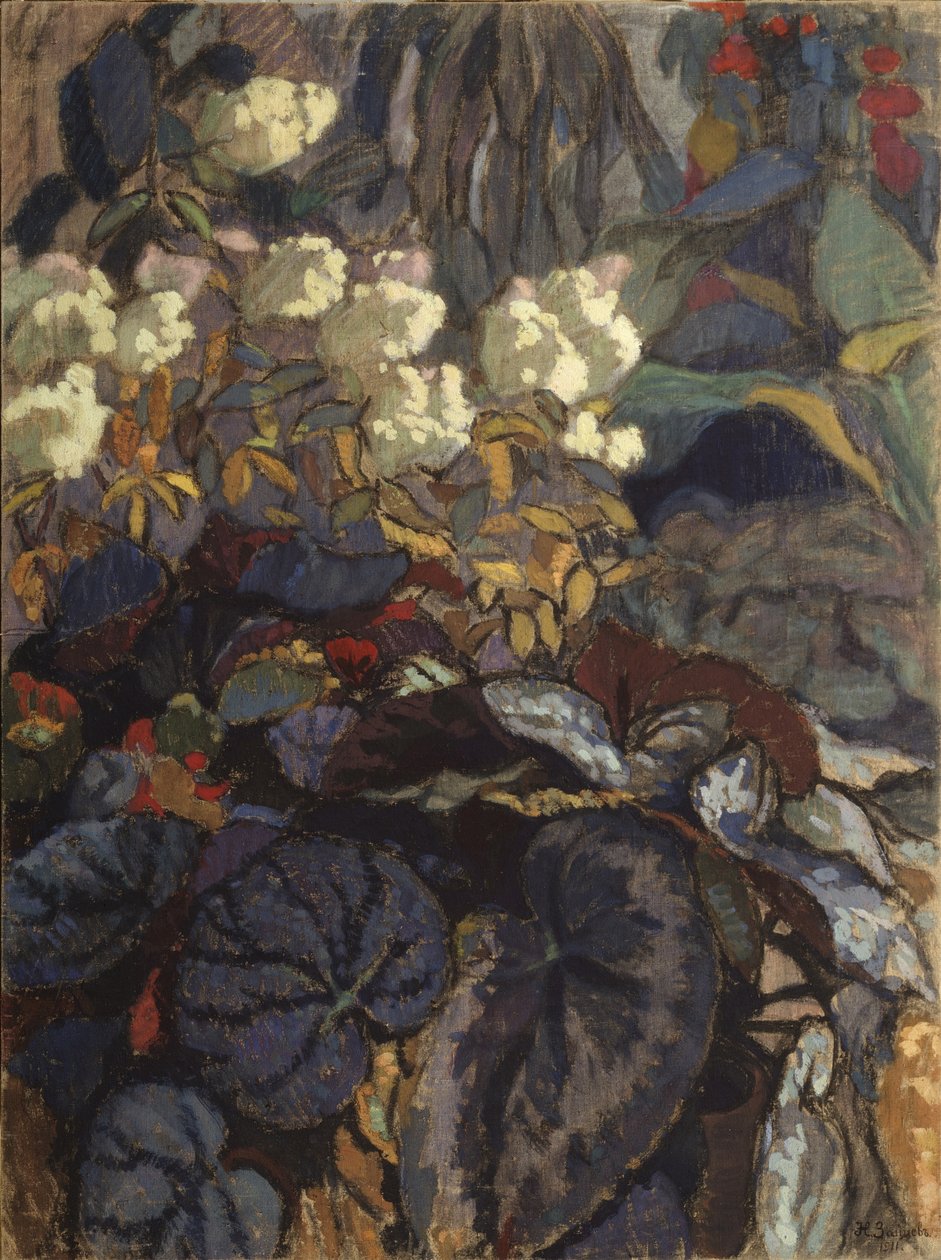Blommor, 1911 av Nikolai Semyonovich Zaytsev