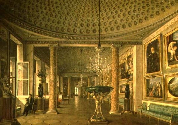 Bildgalleriet i Stroganovpalatset, S:t Petersburg av Nikolai Stepanovich Nikitin