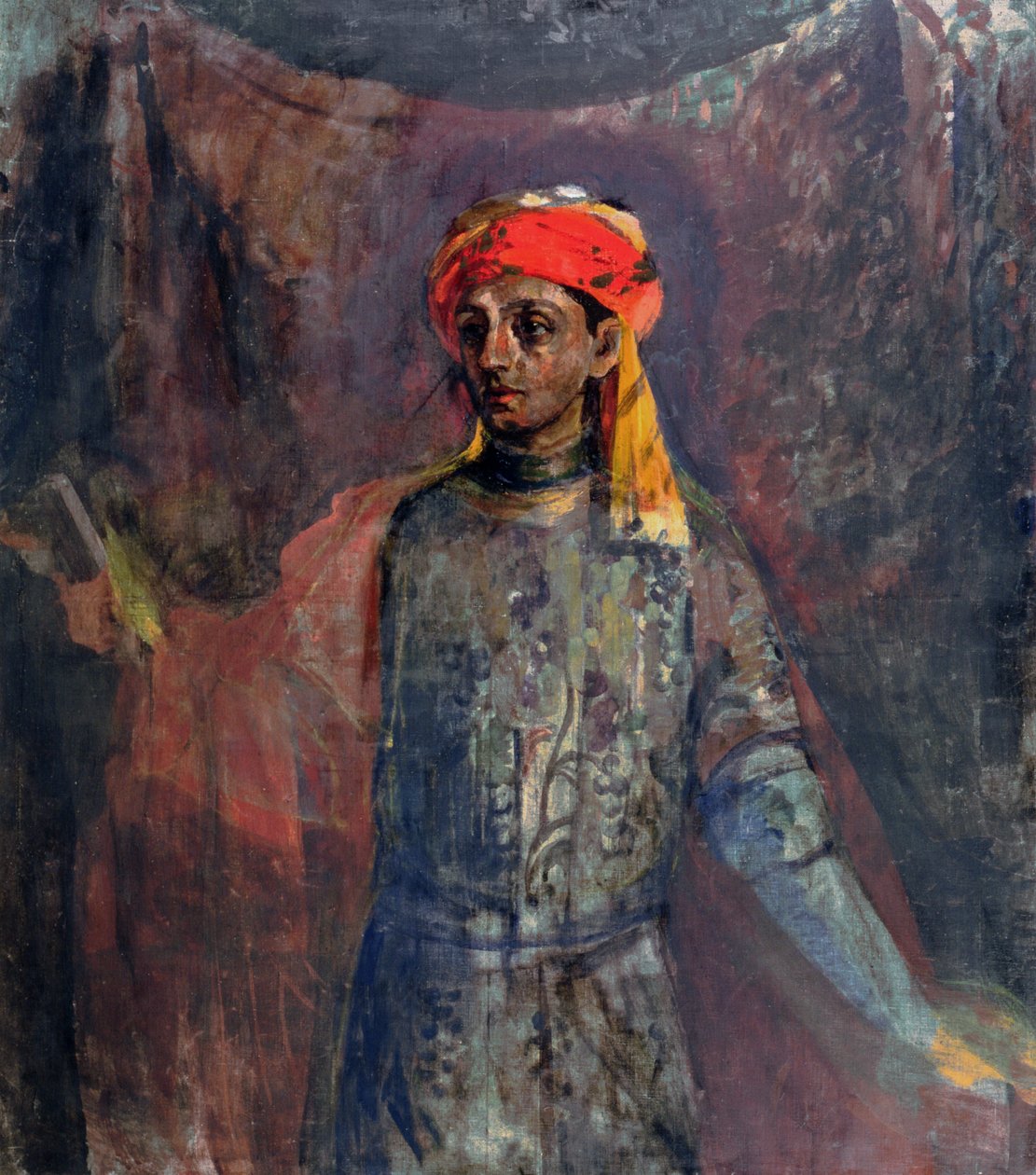 Porträtt av Mikhail Kuzmin, 1911-12 av Nikolaj Nikolaevic Sapunov