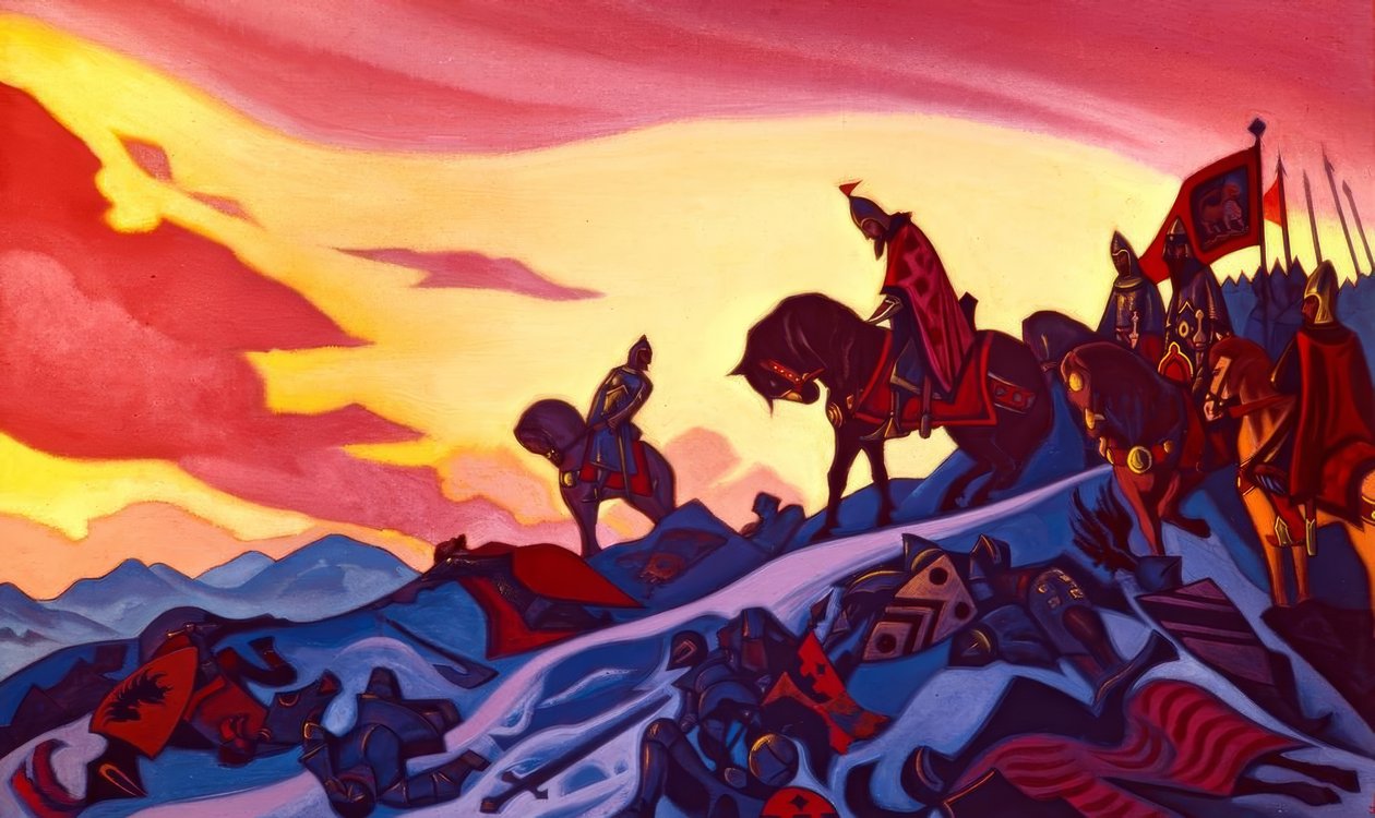 Alexander Nevskij av Nikolai Konstantinowitsch Roerich