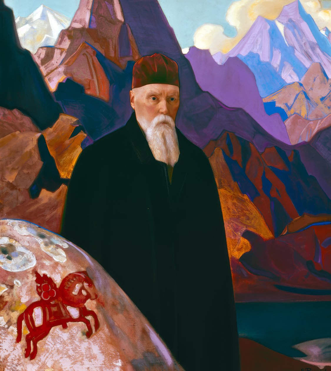 Reproduktion av Porträtt av Nikolai Roerich