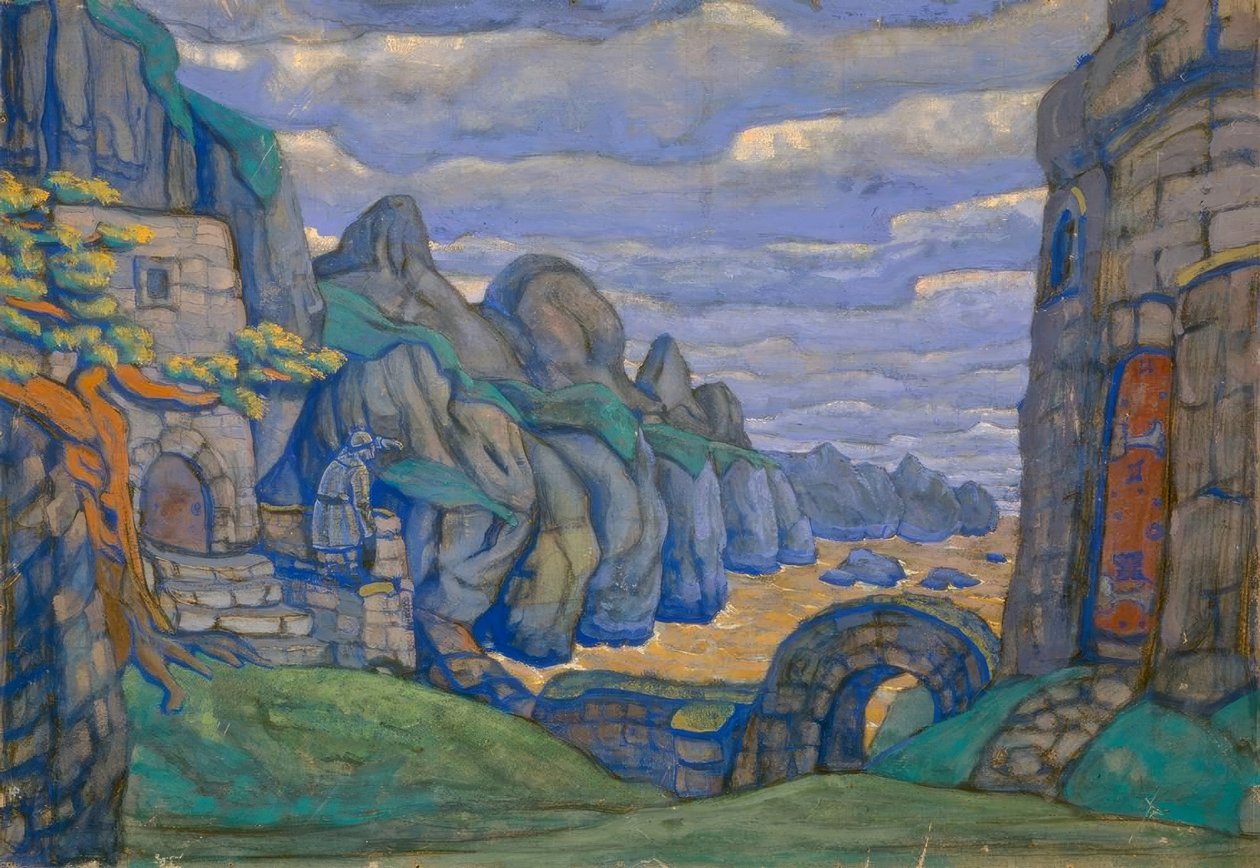 Wagner, Tristan / Roerichs scen av Nikolai Konstantinowitsch Roerich