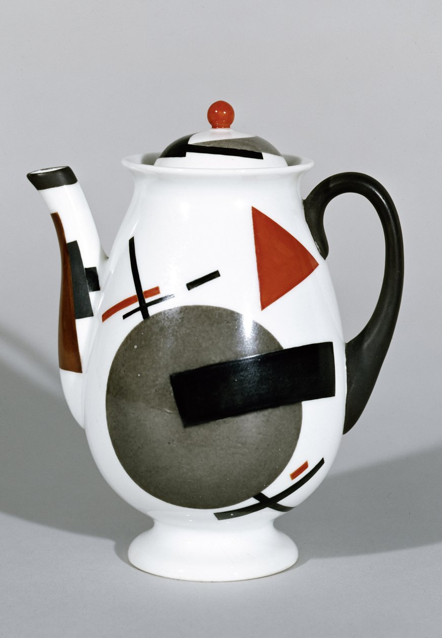 Kaffekanna, ca 1924 (porslin) av Nikolaj Mihailovic Suetin