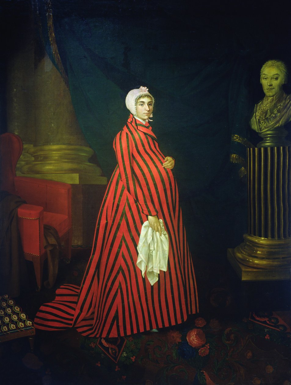 Porträtt av skådespelerskan och sångerskan Praskovya Zemchugova även känd som grevinnan Sheremetyeva, 1803 av Nikolay Ivanovich Argunov