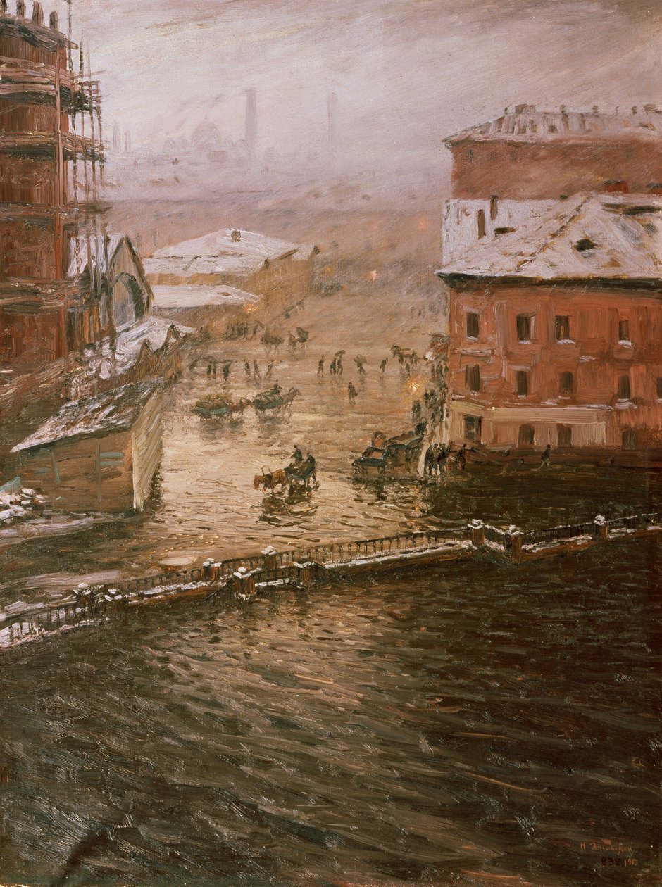 Översvämning i St. Petersburg, 1903 av Nikolay Nikanorovich Dubovskoy
