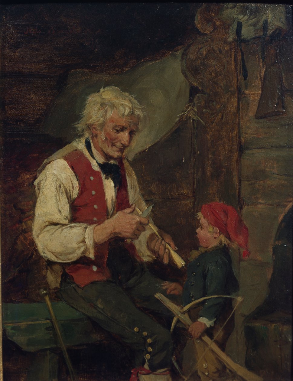 Namnlös (olja på duk) av Nils Bergslien