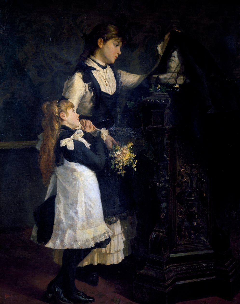 Föräldralösa, målning av Nino Carnevali (1849-efter 1912) av Nino Carnevali