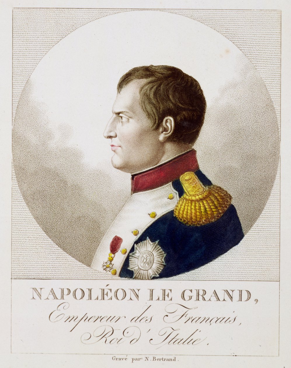 Porträtt av Napoleon av Noel Francois Bertrand