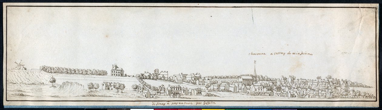 Charonne, ca 1677 (penna och bläck med tvätt på papper) av Noel Gasselin