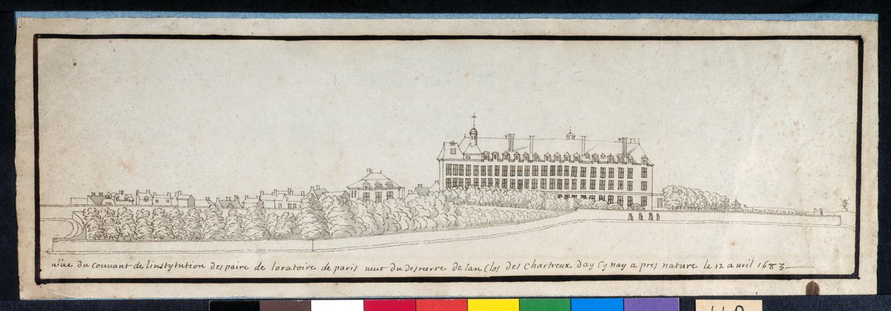 Oratorianerna (penna och bläck med tvätt på papper) av Noel Gasselin