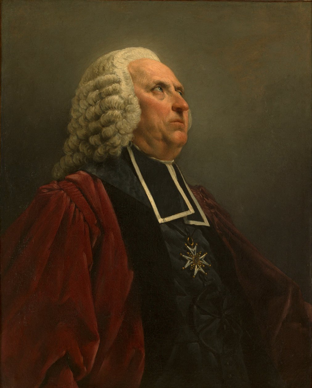 Porträtt av författaren Louis-Sébastien Mercier 1740-1814, ca. 1763. av Noel Halle