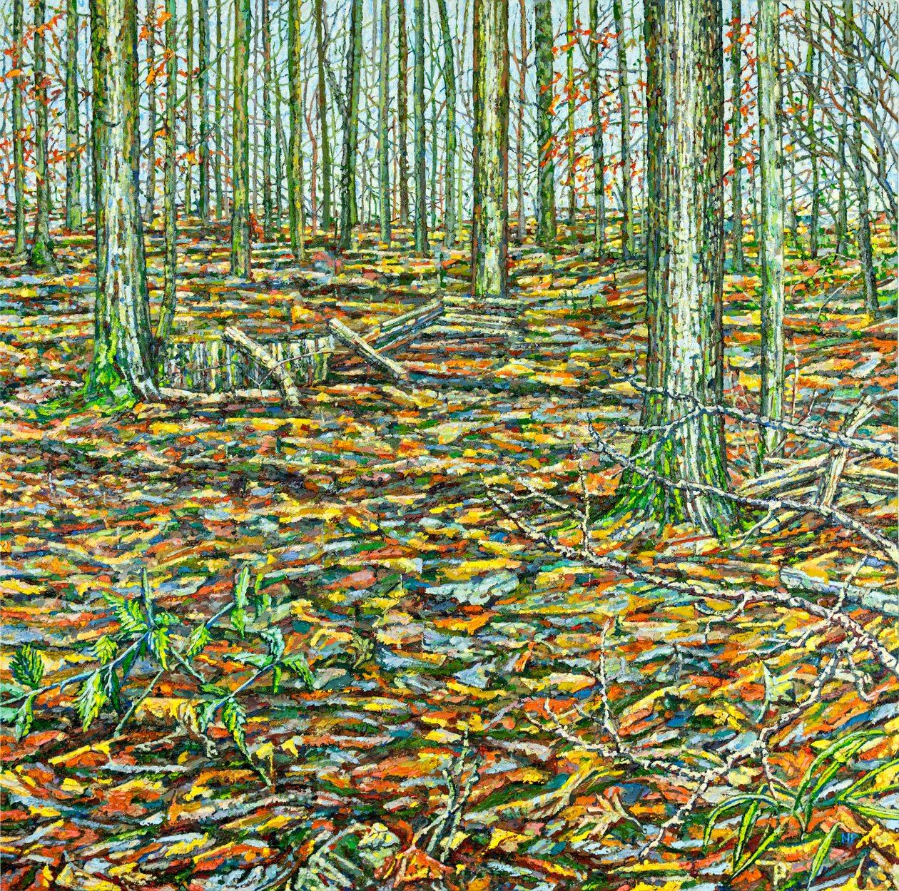 Orches Groundscape, 2023 (olja på duk) av Noel Paine