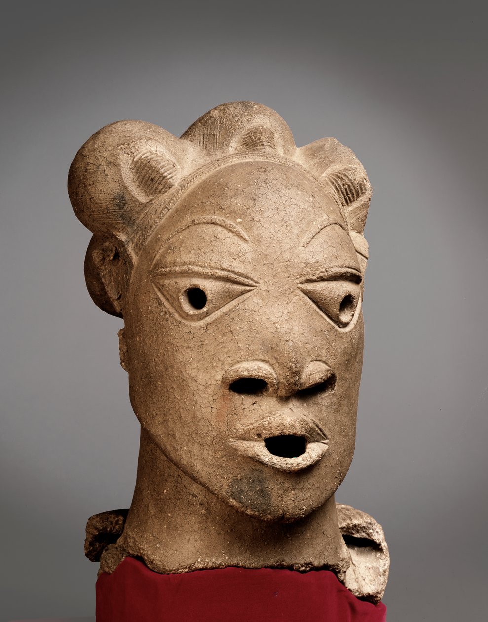 Huvud från Rafin Kura, Nigeria, 500 f.Kr. - 200 e.Kr. (terrakotta) av Nok Culture