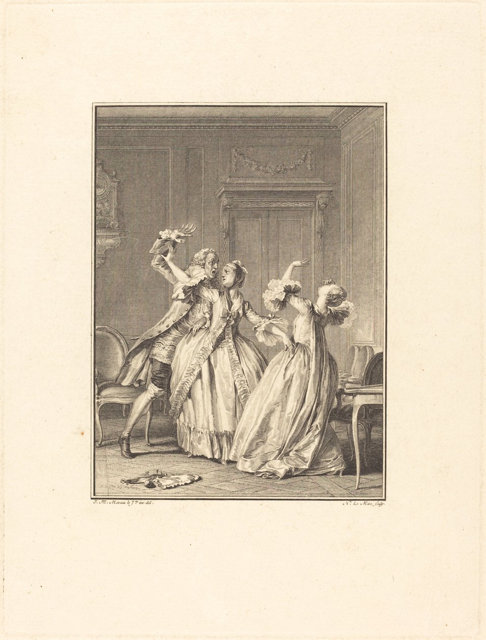 Bälgen av Noël Le Mire after Jean Michel Moreau