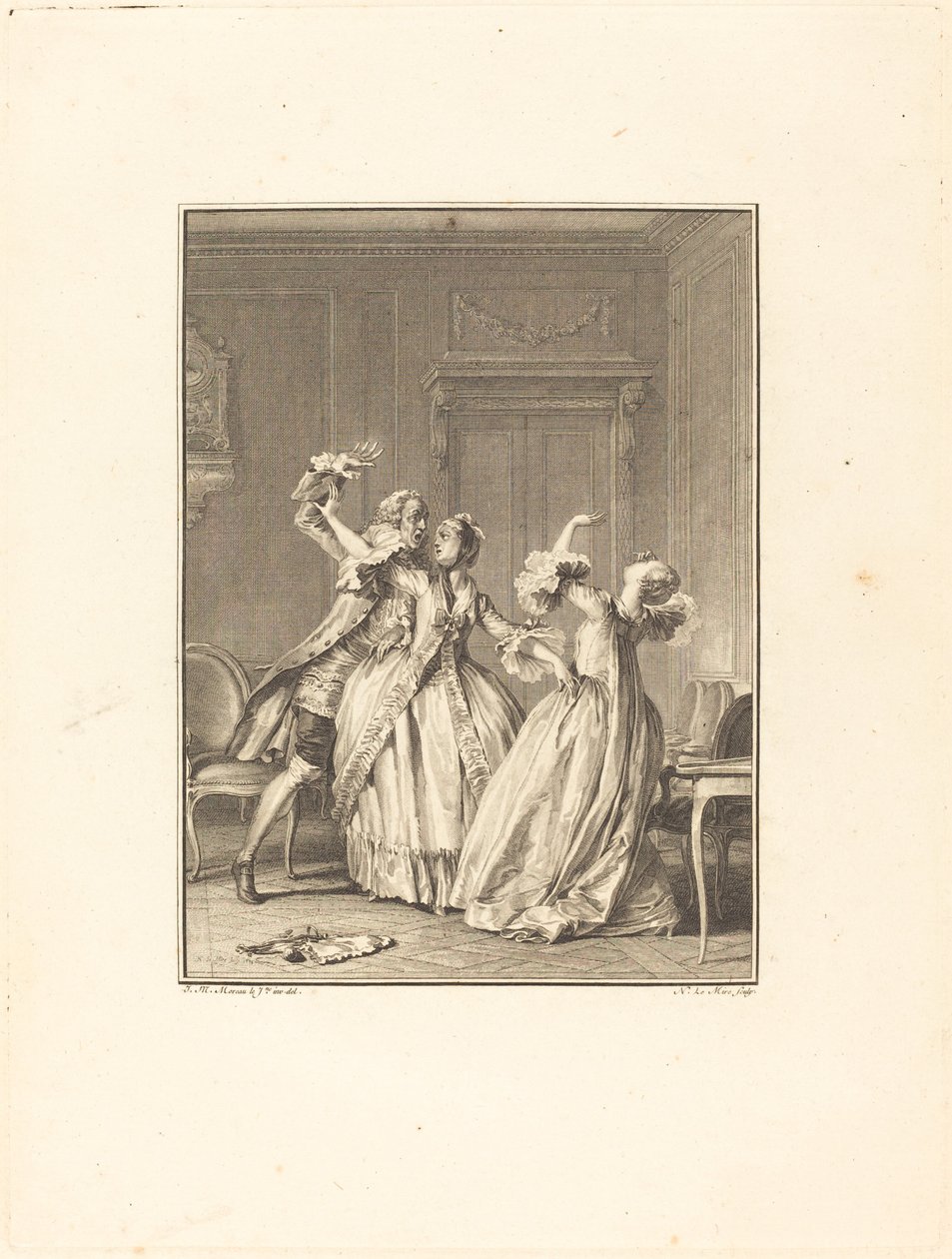 swedish av Noël Le Mire after Jean Michel Moreau