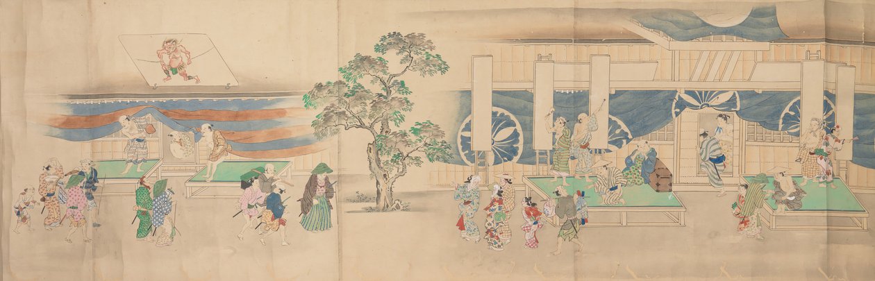 Cavyki-teatern, 1822. av Nonoyama Kozan